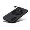 For Samsung Galaxy A15 5G Denior A14 Skin Feel Rotating Holder MagSafe Phone Case(Black)