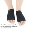 Massage Point Elastic Bandage SEBS Arch Socks Flat Foot Massage Corrective Insole(Black)