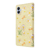 For Samsung Galaxy A04e Bronzing Painting RFID Leather Phone Case(Yellow Daisy)