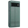 For Google Pixel 6 AZNS Magnetic Calf Texture Horizontal Flip Phone Leather Case(Dark Green)