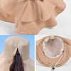 8062 Women Summer Neck Protection Sunscreen Hat Large Brim Fisherman Hat(Dark Gray)