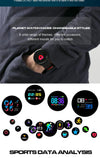 Q88 Smart Watch IP68 Waterproof Men Sports Smartwatch Android Bluetooth Watch Support Heart Rate / Call Reminder / Pedometer / Sleep Monitoring / Tracker(Black Green)