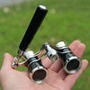 Metal 3 X 25 Lady With Handle Chrome Double Cylinder Telescope( Pearl white)