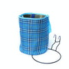 Bicycle Basket Cloth Hanging Basket Folding Bicycle Basket(Blue Square)