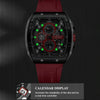 Curren 8442 Sport Six-Hand Silicone Strap Men Quartz Watch, Color: Rose Shell Black