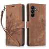 For Samsung Galaxy A16 5G Orchid Butterfly Embossed Leather Phone Case(Brown)