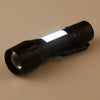 A3 USB Charging Waterproof Zoomable XPE + COB Flashlight with 3-Modes & Clip & Storage Box