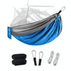 Encryption Mosquito Net Hammock Outdoor Camping Anti-Mosquito Net Gauze Hammock, Size: 260x140cm(Dark Blue Grey)