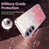 For Samsung Galaxy S25+ 5G Gradient Glitter Flower All-inclusive Phone Case(Pink)