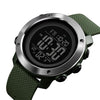 SKMEI 1416 Multifunctional Outdoor Fashion Noctilucent Waterproof Steel Ring Digital Watch (Army Green)