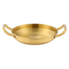 Thickened Stainless Steel Double Ears Pan Seafood Rice Pan Fried Chicken Tray, Size: 28cm Golden