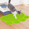 PVC Cat Litter Mat - Anti-Skid, Traps Litter (Yellow-Green)