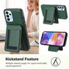 For Samsung Galaxy A13 4G CX01 Detachable Magsafe Magnetic Card Bag Phone Case(Peacock Green)