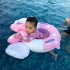 Baby Cartoon Inflatable Swimming Ring Lifesaving Ring Axillary Ring Suitable for Children Aged 2-6, Size: 86x65cm(Pink + White)