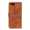 For iPhone SE 2022 / SE 2020 Retro Texture PU + TPU Horizontal Flip Leather Case with Holder & Card Slots & Wallet(Brown)