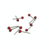 10 PCS 1:12 Fruit Simulation Hawthorn Kitchen Accessory Mini House Toy(Red)