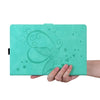 For Samsung Tab S7+ T970 T976B Love Butterfly Pattern Horizontal Flip Leather Case with Holder(Green)