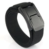 Men Casual Fashion Stretch Woven Quick Buckle Belt, Length: 125cm(black)