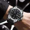 BINBOND B885 Outdoor Sports Timing Dual-Display Waterproof Electronic Watches(Black-Gold-Black)