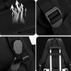 WEPOWER Men Large Capacity Double Shoulder Computer Bag Student Schoolbag Travel Backpack(Black)