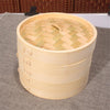 Xiaolongbao Bamboo Steamer Household Steamed Dumpling Cage Drawer Multi Layer Deepened Bamboo Steaming Rack, Size:13cm Cover