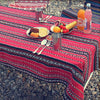 Outdoor Picnic Mat Beach Mat Portable Insulation Blanket, Size:110x140cm(Red Black)