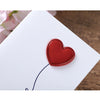 3D Heart Valentine Day Greeting Card Blessings Messages Cards with Envelopes, Spec: Palm