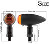 2 PCS KC805 Motorcycle Retro Metal Turn Signal Light (Yellow)