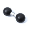 Industrial Instrument Bracket Locomotive Rubber Fixed Double Ball Adapter(25.4-25.4mm Ball Head)