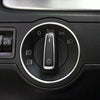 Car Headlight Switch Decorative Ring for Volkswagen Golf (Silver)