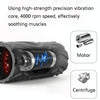 EVA Electrical Muscle Relaxer Yoga Massage Vibration Foam Roller, Fishbone Vibration USB (Coral Orange)