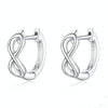 Infinite Love Platinum Plated Earrings S925 Sterling Silver Stud Earrings