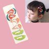 6 PCS/Set Kids Hair Accessories Fruit Hairpins Cartoon Rainbow Hair Clip(Ice cream 1#)