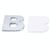 Car Vehicle Badge Emblem 3D English Letter B Self-adhesive Sticker Decal, Size: 4.5*4.5*0.5cm