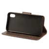 For iPhone XR Embossed Butterfly Pattern Horizontal Flip Leather Case with Card Slot & Holder & Wallet & Lanyard (Grey)