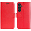 For Samsung Galaxy S25 5G R64 Texture Horizontal Flip Leather Phone Case(Red)