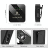 PULUZ Wireless Lavalier Microphone for iPhone / iPad, 8-Pin Receiver and Dual Microphones (Black)
