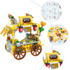 LELE BROTHER Children Assembling Mini City Street Scene Building Blocks, Style: 8613-2 Octopus Dumpling Car