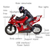 2.4G Remote Control Self-Balancing Stunt Motorcycle Single-Wheel Standing Electric Toy Car(Red)