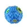 Dog Treat Ball Toy, Squeaky, 7cm, Blue - Small/Medium Breed