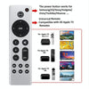 For Apple TV Remote Control 4K / HD A2169 A1842 A1625 Without Voice(Silver)