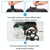 12 Cards US Plug Not Easy To Fade Card Pattern 9W Double Cylinder Water Pattern Christmas Projection Light