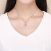 S925 Sterling Silver Skull Simple Heart Pendent DIY Bracelet Necklace Accessories, Style:Pendent
