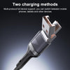 Yesido CA165L 27W USB + USB-C / Type-C to 8 Pin 2 in 1 Fast Charging Data Cable, Length:1.2m(Black)