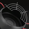 Tempura Hot Pot Household Fryer Pot Non-Stick Pan With Filter Holder, Specification:20cm without Clip