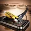 awei CL-226 65W USB/Type-C to 8 Pin/Type-C 4 in 1 Fast Charging Data Cable, Length: 1m(Black + Yellow)