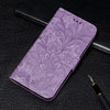 For Xiaomi Redmi K70 Lace Flower Embossing Flip Leather Phone Case(Purple)