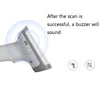 Deli 14950 One-Dimensional Two-Dimensional Scanner Supermarket Catering Scanning Gun, Model: Wired (White)