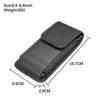For 6.4-6.9 inch Universal Nylon Cloth Mobile Phone Waist Bag with Card Slot(Black)