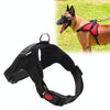 Large Black Dog Harness - Breathable Mesh Chest Strap - Size L